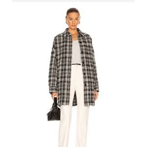 NWT IRO Paris‎ Eloick Oversized Brushed Wool Alpaca Jacket Size 38/6 MSRP $645